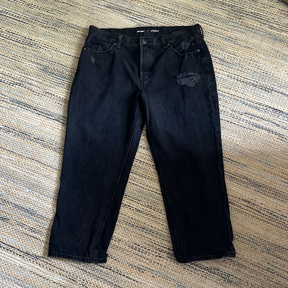 Old Navy High Rise Slouchy Straight Jeans